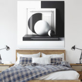 Toile Dialogue sculptural en contraste (Insitu(Chambre))