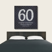 Toile Diamant 60ème anniversaire Mariage Real
