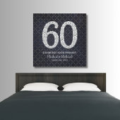 Toile Diamant 60ème anniversaire Mariage Real