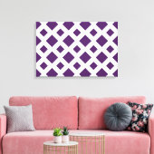Toile Diamants violets sur blanc (Insitu(Salon))