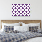 Toile Diamants violets sur blanc (Insitu(Chambre))