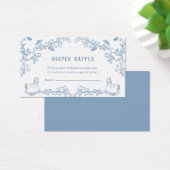 Toile Diaper Raffle Baby Shower Enclosure card (Bureau)