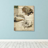Toile dictionnaire de plage imprimer moderne coquillage (Insitu (Plancher de Bois))