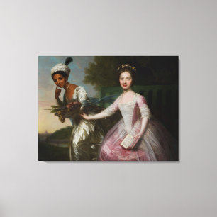 Toile Dido Elizabeth Belle et Lady Murray