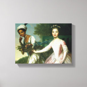 Toile Dido Elizabeth Belle et Lady Murray