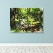 Toile Die Brücke im Wald (Insitu (Plancher de Bois))