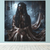 Toile Dieu de la Lune Selukar (Insitu (Plancher de Bois))