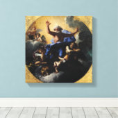 Toile Dieu le Père porté par les anges (Insitu (Plancher de Bois))