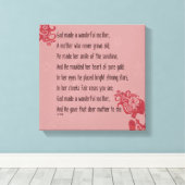 Toile Dieu m'a donné cette Mère (Insitu (Plancher de Bois))