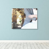 Toile Dieu m'a donné en fausse feuille d'or (Insitu (Plancher de Bois))