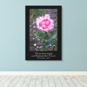 Toile Dieu m'interdit de me connaître - Goethe cite (Insitu (Plancher de Bois))