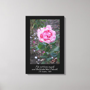 Toile Dieu m'interdit de me connaître - Goethe cite