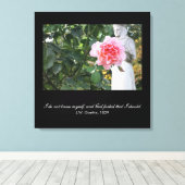 Toile Dieu m'interdit de me connaître - Goethe cite (Insitu (Plancher de Bois))