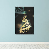 Toile Dieu ne joue pas dés 2014 (Insitu (Plancher de Bois))