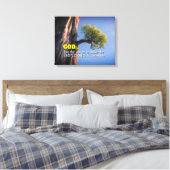 Toile Dieu peut rendre l'impossible possible -Arbre de f (Insitu(Chambre))