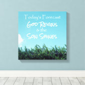 Toile Dieu règne et le fils brille la prévision (Insitu (Plancher de Bois))