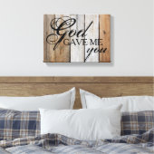 Toile Dieu Rustique M'A Donné Vous Peinture (Insitu(Chambre))