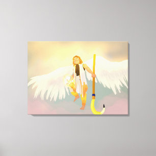 Toile Dieu soleil Sol