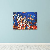 Toile Dieux dansants chinois - Huit Immortels Acrylique (Insitu (Plancher de Bois))