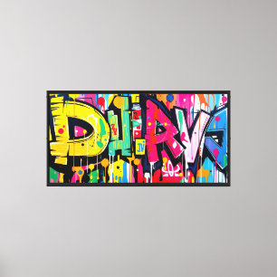 Toile Digital Street Art -