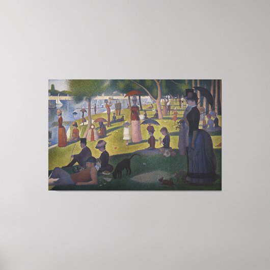 Toile Dimanche après-midi sur l'île de La Grande Jatte (Recto)