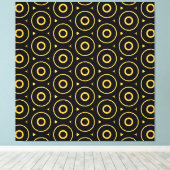 Toile d'impression Abstraite en cercle d'or noir (Insitu (Plancher de Bois))