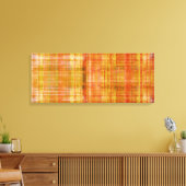 Toile d'impression Abstraite rayée orange (Insitu(Salon))