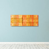 Toile d'impression Abstraite rayée orange (Insitu (Plancher de Bois))