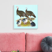 Toile Dindes Famille Sauvage de l'Est (Insitu(Salon))
