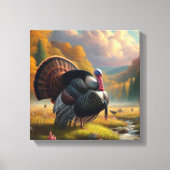 Toile Dindon Saison Automne Nature Faune (Recto)