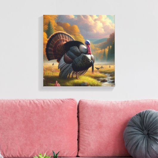 Toile Dindon Saison Automne Nature Faune (Insitu(Salon))