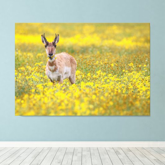 Toile Dîner fleur sauvage (Insitu (Plancher de Bois))