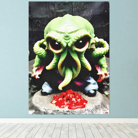 Toile Dinner with Cthulhu (Insitu (Plancher de Bois))