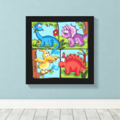 Toile Dino Friends (Insitu (Plancher de Bois))