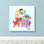 Toile Dino Ranch Yee Haw ! (Insitu (Plancher de Bois))