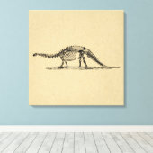 Toile Dinosaur Skeleton Art Vintage (Insitu (Plancher de Bois))