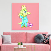 Toile Dinosaure bébé 24 x 24 (Insitu(Salon))