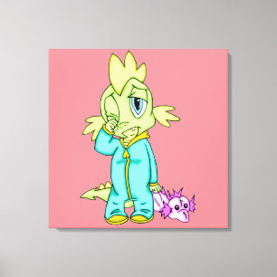 Toile Dinosaure bébé 24 x 24