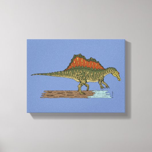 Toile Dinosaure Crétacé Spinosaurus (Recto)