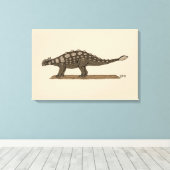 Toile Dinosaure du Crétacé Ankylosaurus (Insitu (Plancher de Bois))