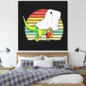 Toile Dinosaure Fantôme Drôle Halloween (Insitu(Chambre))