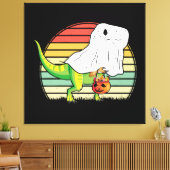 Toile Dinosaure Fantôme Drôle Halloween (Insitu(Salon))