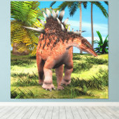 Toile Dinosaure Kentrosaurus (Insitu (Plancher de Bois))