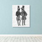 Toile Dinosaures Hommes Sortent La Nuit (Insitu (Plancher de Bois))