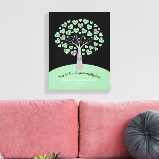 Toile DIPLÔME DES ENSEIGNANTS CADEAU Arbre mémoire conse (Insitu(Salon))