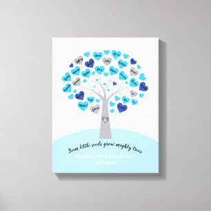 Toile DIPLÔME DES ENSEIGNANTS CADEAU Arbre mémoire conse