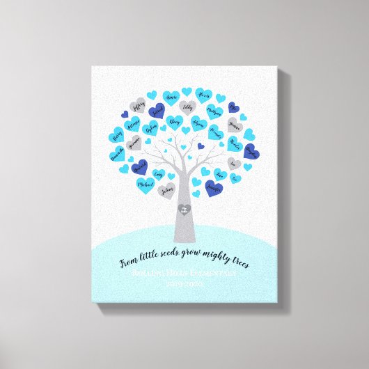 Toile DIPLÔME DES ENSEIGNANTS CADEAU Arbre mémoire conse (Recto)