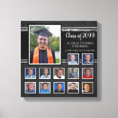 Toile Diplômé K-12 Photo Collage Keepsaké (Recto)