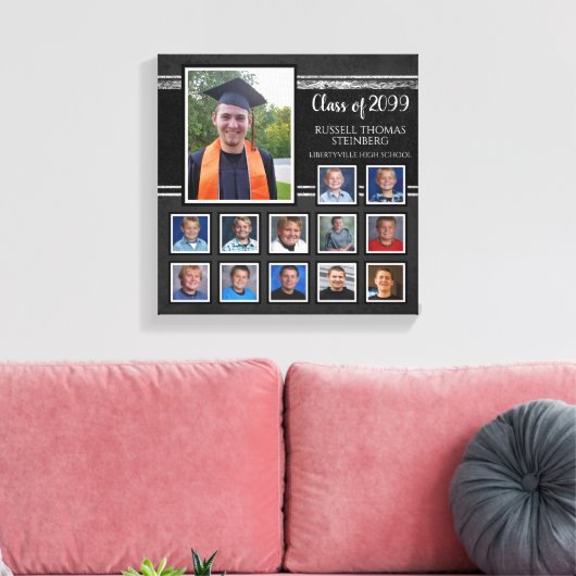Toile Diplômé K-12 Photo Collage Keepsaké (Insitu(Salon))