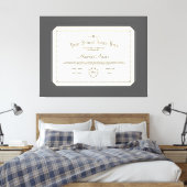 Toile Diplôme personnalisé traditionnel Charbon (Insitu(Chambre))